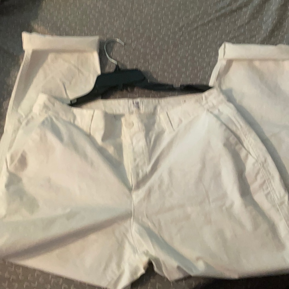 Gap white girlfriend pant
